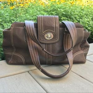 Coach leather hand bag